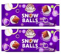 Dairy Milk XL Mint Crisp, Biscoff, Wholenut, Fruit & Nuts, Oreo and Galaxy Chocolate Bar 280g to 360g, Perfect for Sharing For Christmas & New year (x2, Snowball XL 360g)