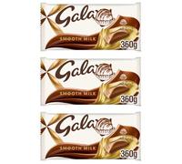 Dairy Milk XL Mint Crisp, Biscoff, Wholenut, Fruit & Nuts, Oreo and Galaxy Chocolate Bar 280g to 360g, Perfect for Sharing For Christmas & New year (x3, Galaxy XL 360g)