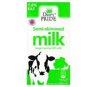 Dairy Pride Semi-Skimmed Milk 1 Litre 1Ltr × 12 × 1