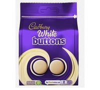 Dairy White Buttons 10 X 85G Chocolate Full Box Bulk Buy Party School Sweets Chocolate