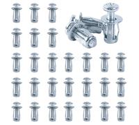 DAIRYCOF Hollow Metal Petal Jack Nuts 30Pcs M4x20mm for Cavity Wall-Hollow Wall Anchors Door Fixings Expension Nuts for Plasterboard Iron Sheet Wooden Board