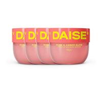 DAISE Exfoliating Body Scrub in Bloom Glow 4×510g, Violet & Berry, For Soft Glowing Skin (Amber & Rose)