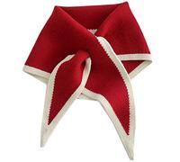 DAISHIAO Women's Triangle Scarf - Korean Knitted Wool Cross Scarf