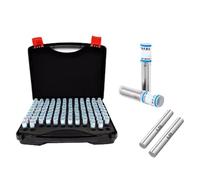 DAISHUJIE pin gauge 101pcs/set Steel Pin Gauge1.00-2.00-3.00-4.00-5.00-10mm Smooth Gauge Hole Gauge set pin Measuring Tool with box(5.00-6.00mm)