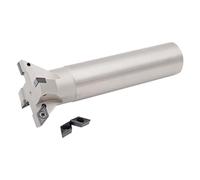 DAISHUJIE YW45 YW55 YW60 Dovetail Milling Cutter Tool Shank T Grooving Straight Handle YW Degree Internal V Slot Endmill Holder(YW45-50-C25-160-4T)