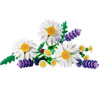 LEGO Botanicals Daisies - Artificial Flower Bouquet w/Faux Daisies & Lavender - DIY Kids' Bedroom Decor - Birthday Gift for 9+ Year Old Girls & Adult Flower Lovers - 11508