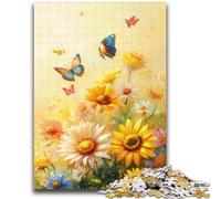 Daisies And Butterflies 1000 Pieces Jigsaw Puzzle For Adults Teens,Decompressing Intellectual Educational Toy Birthday Present,Gifts,Wall Art (50x75cm)