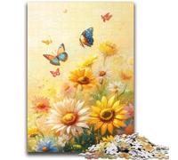 Daisies And Butterflies Jigsaws 2000 Pieces for Adults,Challenging Game And Family Play for Is Ideal As A Gift for The Whole Family (70X100cm)