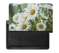 Daisies Flower Passport Cover Protector Rfid Blocking Passport Holder Id Card Holder Secure Travel Wallet Organizer for Passport Tickets Credit Cards, style, One Size