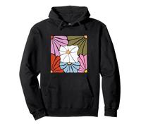 Daisies Flowers Vintage Minimalist Retro Floral Pullover Hoodie