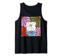 Daisies Flowers Vintage Minimalist Retro Floral Tank Top