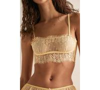 Daisies for Days Longline Bra by Intimately at Free People in Vanilla Custard Combo, Size: Medium - female