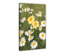 Daisies in LightCanvas Poster Wall Art Decor Print Picture Paintings for Living Room Bedroom Decoration16x24inch(40x60cm)