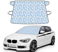 Daisies On A Blue, Car Windshield Cover, Protective Windscreen Cover - Snow Ice Sun UV Dust Water Resistant - Fit for Most Cars