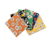 Daisies Themed Pack of 5 Cotton Fat Quarters