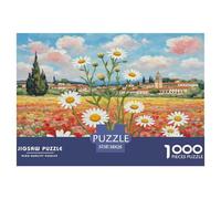 Daisy 1000pc Jigsaw Puzzle Ultra Difficult Stress Relief Puzzle Made in UK Missing Piece Guarantee 100% Recycled 38x26cm/1000pcs