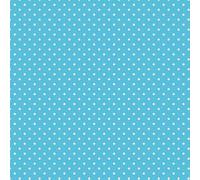 Daisy 3-Ply Spring Flowers Tissue Paper Napkins Serviettes for Decoupage Lunch 33cm x 33cm - Pack of 20 (White Dots on Blue)