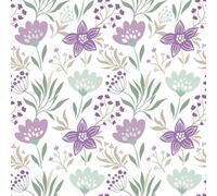 Daisy 3-Ply Spring Flowers Tissue Paper Napkins Serviettes for Decoupage Lunch 33cm x 33cm - Pack of 20 (Violet and Mint Flowers Wallpaper)
