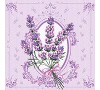 Daisy 3-Ply Tissue Paper Napkins Serviettes for Decoupage Lunch 33cm x 33cm - Pack of 20 (Lavender)