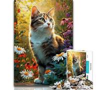 Daisy And Cat 1000 Piece Jigsaw Puzzle for Adults And Teenagers,for Educational Game Challenge Toy for Is Ideal As A Gift for The Whole Family (38x26cm)