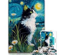 Daisy And Cat Puzzles 1000 Pieces for Adults,Challenging To Complete But Fun And Humorous Educational Game for Birthday (75x50cm)