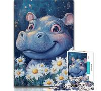 Daisy And Hippo Jigsaw Puzzles for Adults 1000,Challenging To Complete But Fun And Humorous Unique Home Decor And Gifts (50x75cm)