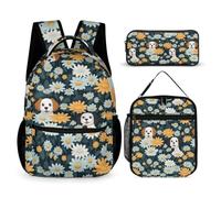 Daisy Backpack School Supplies Bundle for Boys Age 10, Puppy Backpack 3 Piece Set Year 2-4 for Primary Students Weekend Adventures Sports Practice and Family Travel