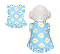 Daisy Bee Seamless M Pet Apparel for Small Dogs-Cute Summer Outfit for Puppy, Soft Breathable Pet Clothes for Cat