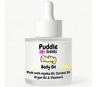 Daisy Body Oil - 30ml in Frosted White Glass Bottle - With 4 Natural Oils - Perfume Scent - Branded Gift Box - Vegan Friendly - Puddle of Wax - Made in the UK