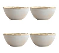 Daisy Bowl 16 Set of 4 Cream