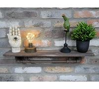 Daisy Bumbles Vintage Industrial Style Wall Shelf, Rustic Metal Pipework Storage Shelving Unit Home Decoration (Industrial Pipe Shelf 64cm