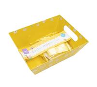 Daisy & Bunny Rabbit Yellow Easter Hamper Set - Gift Basket with Cellophane Wrap, Ribbon & Shredded Tissue for Spring & Easter Presents