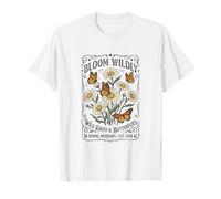 Daisy Butterfly Boho Nature Rustic Florist Wildflowers T-Shirt