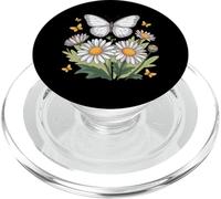Daisy Butterfly Flower Gardening Floral PopSockets PopGrip for MagSafe