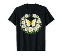 Daisy Butterfly Flower Gardening Floral T-Shirt