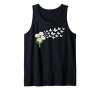 Daisy Butterfly Flower Gardening Floral Tank Top