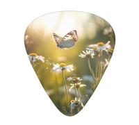 Daisy Butterfly Patterned guitar picks - (thin/medium/thick) free to choose, suitable for all kinds of string instruments,