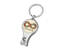 Daisy Chain Forever with Infinity Symbol Boho Nail Clippers Toenail Clipper Cutters Professional Nail Trimmer Nail Cuticle Cutter for Women Men