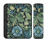 Daisy Dark Blue 2 pcs carseat Shoulder Strap Pads, Release Stress to Your Neck and Shoulders, seat Belt Shoulder pad for Backpack