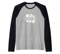 Daisy Days Cute Floral Wildflower Spring Aesthetic Raglan Baseball Tee