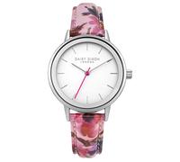 Daisy Dixon Jasmine Women's Quartz Watch with White Dial Analogue Display and Multicolour PU Strap DD049PS