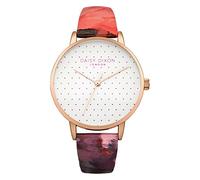 Daisy Dixon Suki Women's Quartz Watch with White Dial Analogue Display and Multicolour Leather Strap DD008PRG