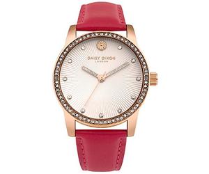 Daisy Dixon Womens Quartz Watch, Analogue Classic Display and Leather Strap DD089PRG