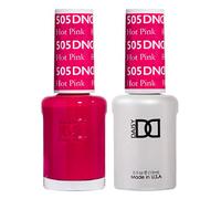 Daisy DND Nail Polish Set - DND Duo 505 - Hot Pink, 15ML Bottles (Gel & Matching Lacquer)