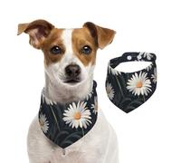 Daisy Dog Bandanas,Summer Bandanas for Dogs Washable Adjustable Dog Triangle Scarf Bibs Cute Pet Bibs for Medium Large Dogs Puppy and Cats Small