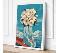 Daisy Dream Surreal Canvas Wall Art Print 18x12 Inch (46 x 30 cm)