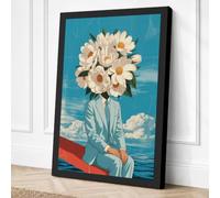 Daisy Dream Surreal Canvas Wall Art Print 24x16 Inch (61 x 41 cm)