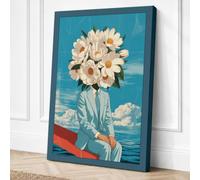 Daisy Dream Surreal Canvas Wall Art Print 30x20 Inch (76 x 51 cm)