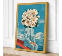 Daisy Dream Surreal Canvas Wall Art Print 30x20 Inch (76 x 51 cm)