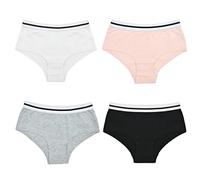 Daisy Dreamer Pack of 4 Girls Shorts Underwear Soft Cotton Comfort Fit Kids Knickers Breathable Brief Children Underpants Short, 8-9 Years Assorted